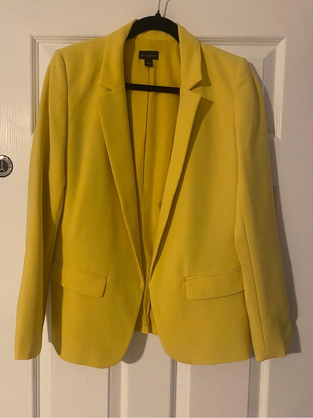 Ann Taylor Bright Yellow Tailored Blazer